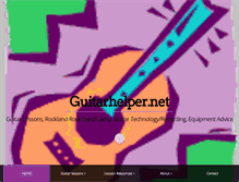 Tablet Screenshot of guitarhelper.net